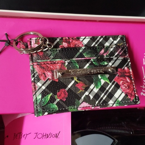 Betsey Johnson NWT 2-piece Backpack and Card Case Holiday Kitty Set main image 6